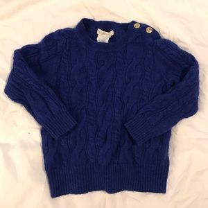 Crewcuts sweater with side gold buttons